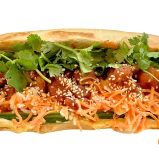 Korean Fried Chicken Bánh Mì Sandwich